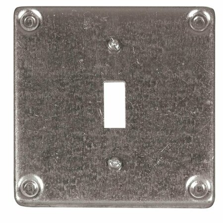 HUBBELL CANADA Electrical Box Cover, Square, Toggle 8361BAR